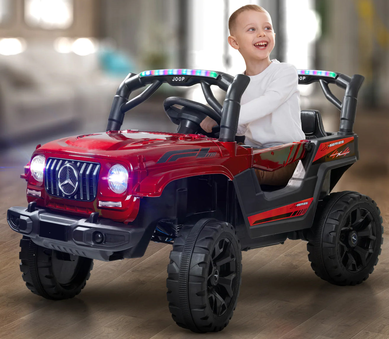 4x4 Motor Kids Battery Operated Electric Jeep for 1, 2, 3, 4, 5, 6 Years | Remote Control + Manual Steering Drive + Mobile App | Kids Jeeps | Most Gifted Car 4x4 Motor Kids Battery Operated Electric Jeep for 1, 2, 3, 4, 5, 6 Years | Remote Control + Manual Steering Drive + Mobile App | Kids Jeeps | Most Gifted Car